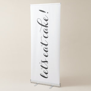 Let's Eat Cake Wedding Party Sign