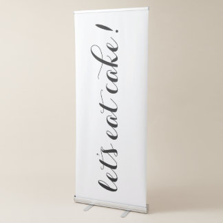 Let's Eat Cake Wedding Party Sign