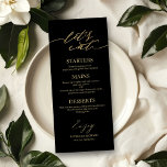 Let's Eat Chic Script Wedding Menu Card For Plate<br><div class="desc">A simple chic calligraphy wedding menu card. I do offer a free customisation service,  if you have any questions or special requests,  please feel free to contact me.</div>