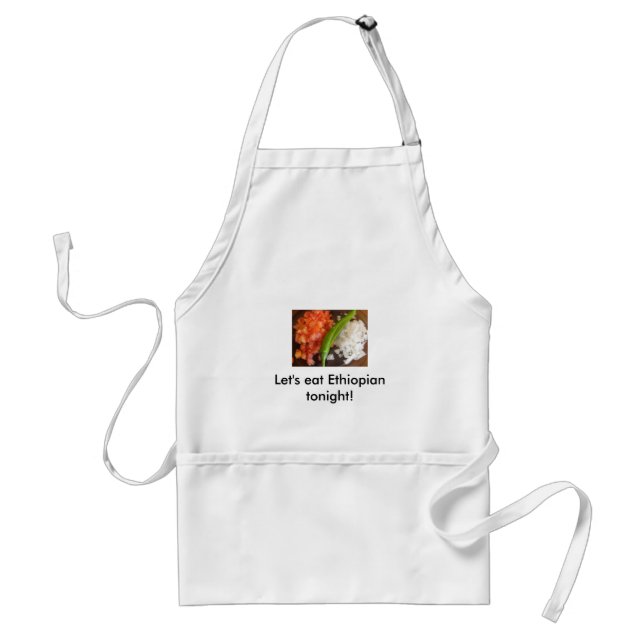 Let's eat Ethiopian tonight! Standard Apron (Front)