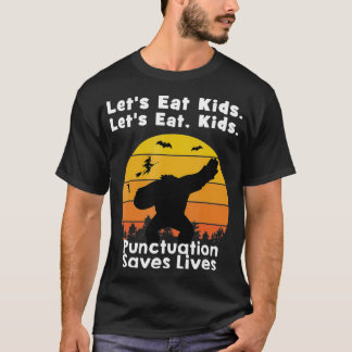 Lets eat kids shirt Bigfoot Halloween Funny BigFoo