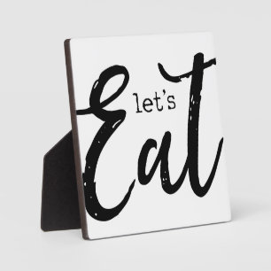 Let's Eat   Kitchen Farmhouse Sign  Plaque