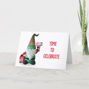 LET'S EAT, LET'S DRINK & LET'S BE MERRY HOLIDAY CARD