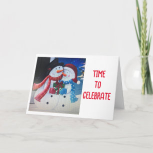 LET'S EAT, LET'S DRINK & LET'S BE MERRY  HOLIDAY CARD