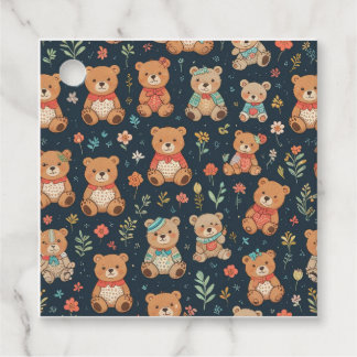 Let's eat with a cute bear favour tags