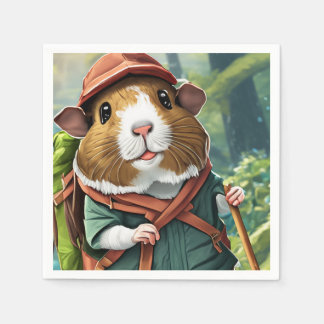 Let's Explore! Outdoor Guinea Pig Hiker Napkin