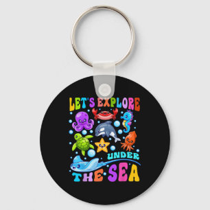 Let's Explore Under The Sea Ck To School Student T Key Ring