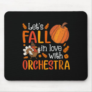 Lets Fall In Love With Orchestra Teacher Thanksgiv Mouse Mat