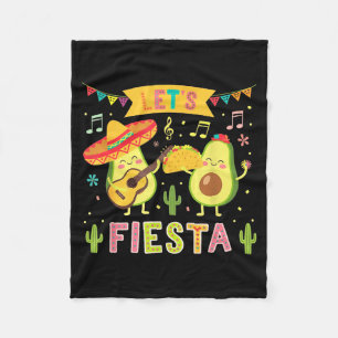 Let's fiesta 5 cinco de mayo cute avocadoLet's fie Fleece Blanket