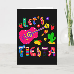 Lets Fiesta 5 Cinco De Mayo For Women Men Boys Gir Card