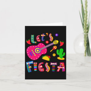 Lets Fiesta 5 Cinco De Mayo For Women Men Boys Gir Card