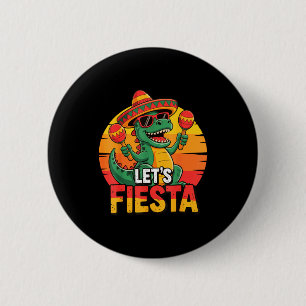 Let's fiesta 6 cm round badge