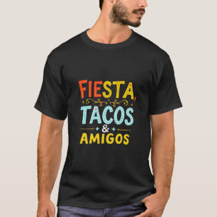 Let's Fiesta Amigos Avocado And Tacos Cinco De May T-Shirt