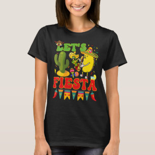 Let's Fiesta Avocado And Tacos Cinco De Mayo Mexic T-Shirt