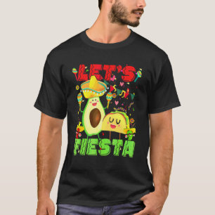 Let's Fiesta Avocado And Tacos Cinco De Mayo Mexic T-Shirt