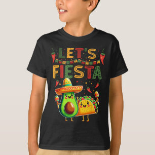 Let's Fiesta Avocado And Tacos Cinco De Mayo T-Shirt