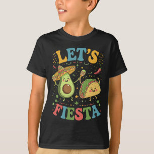 Let's Fiesta Avocado And Tacos Cinco De Mayo T-Shirt