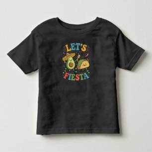Let's Fiesta Avocado And Tacos Cinco De Mayo Toddler T-Shirt