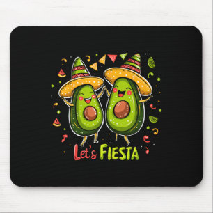 Let's Fiesta Avocado And Tacos Sombrero Cinco De M Mouse Mat