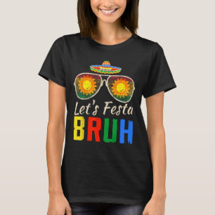 Let's Fiesta Bruh Cinco De Mayo Mexican Cactus Men T-Shirt