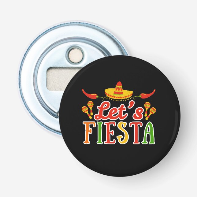 Let's Fiesta Cinco de Mayo Bottle Opener (Front)