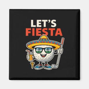 Lets Fiesta Cinco De Mayo Golf Ball Sombrero Golfe Magnet