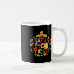 Let's Fiesta Cinco De Mayo Guitar Funny Mexican Pa Coffee Mug