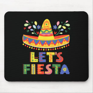 Let's Fiesta Cinco De Mayo Guitar Funny Mexican Pa Mouse Mat
