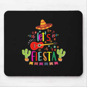 Let's Fiesta Cinco De Mayo Guitar Funny Mexican Pa Mouse Mat