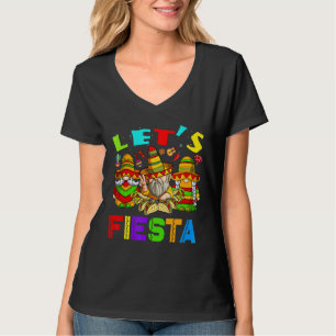 Let's Fiesta Cinco De Mayo Latin Gnomes Mexican Pa T-Shirt