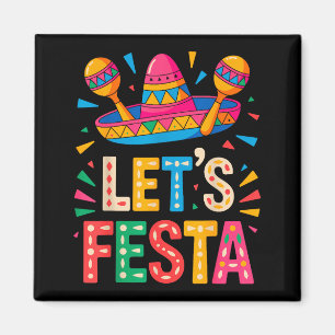 Let's fiesta cinco de mayo  magnet