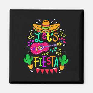 Let's Fiesta Cinco De Mayo Mexican Party Guitar Lo Magnet