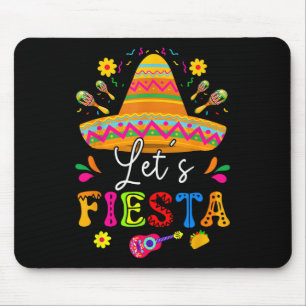 Let's Fiesta Cinco De Mayo Mexican Party Guitar Me Mouse Mat