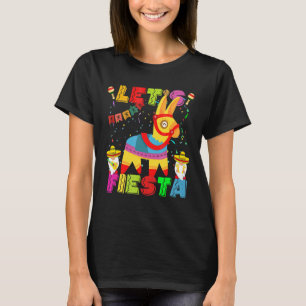 Let's Fiesta Cinco De Mayo Mexican Party Mexico Pi T-Shirt