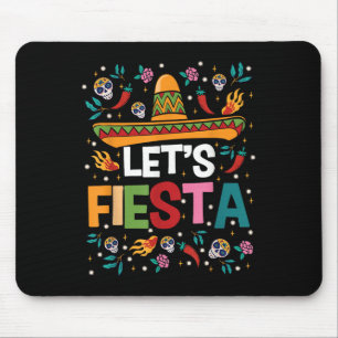 Lets Fiesta Cinco De Mayo Mexican Theme Party Guit Mouse Mat
