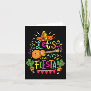 Lets Fiesta Cinco De Mayo Party Lets Fiesta Mexica Card