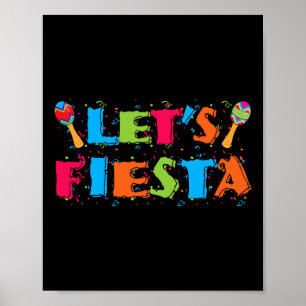 Let's Fiesta Cinco De Mayo Party Shirt Poster