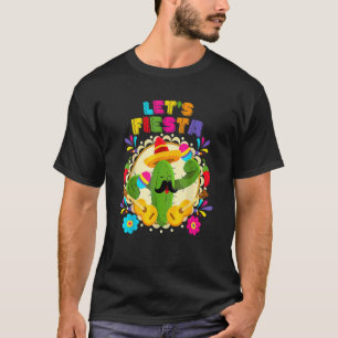 Lets Fiesta Cinco De Mayo With Guitar Cactus Sombr T-Shirt