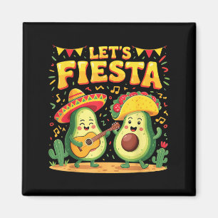 Lets fiesta cinco de mayo women men mexican magnet