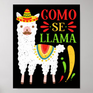 Let's Fiesta Como Te Llamas Cinco De Mayo Como Se Poster