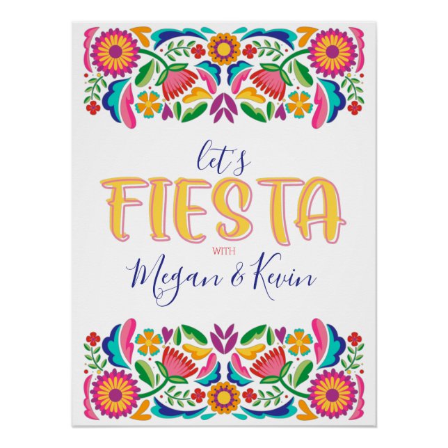 Let's Fiesta Couples Shower Party Decor  (Front)