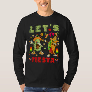 Let's Fiesta Dabbing Avocado And Tacos Cinco De Ma T-Shirt
