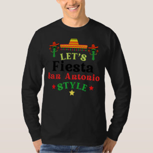 Let's Fiesta Drinking Party San Antonio Cinco De T-Shirt