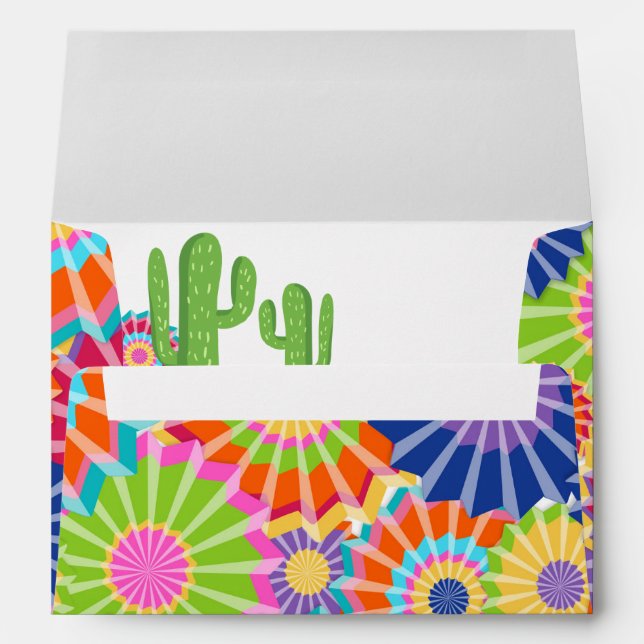 Let's fiesta Envelope Mexican Party Floral Shower (Back (Bottom))