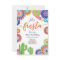 Let's Fiesta invitation Mexican Birthday Cactus