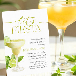 Let's Fiesta   Margarita Cocktail Bridal Shower Invitation