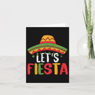 Let's Fiesta Mexican Cinco De Mayo 1 Card