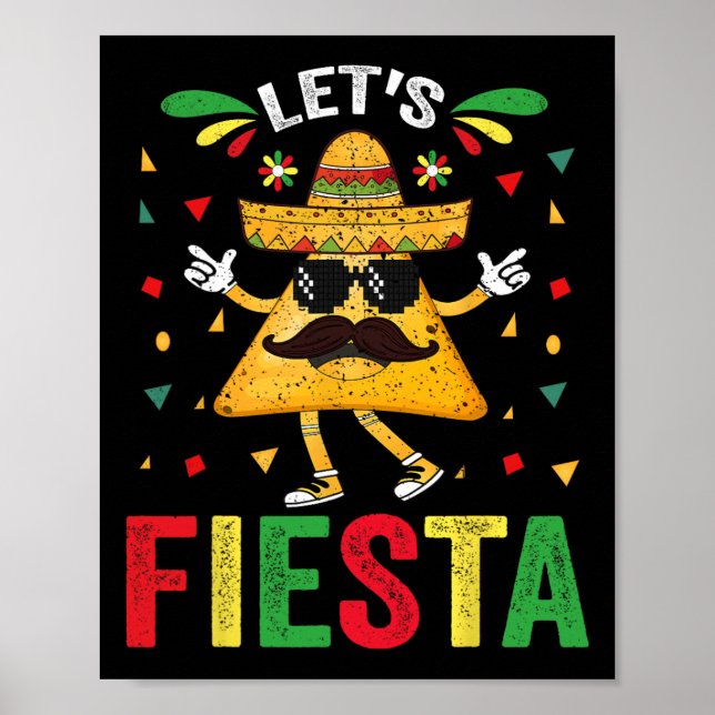 Let's Fiesta Mexican Cinco De Mayo  Poster (Front)