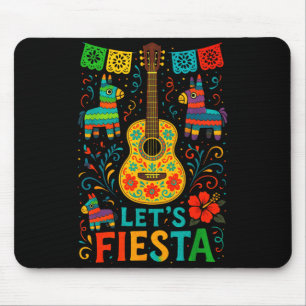 Let's fiesta - mexican fiesta cinco de mayo party mouse mat