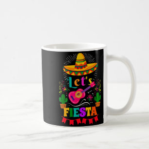 Let's fiesta mexican sombrero cinco de mayo cactus coffee mug